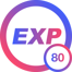 Exp level 80x
