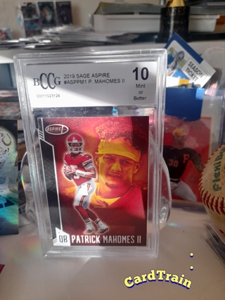 2019 Patrick Mahomes II Aspire BCCG 10 Mint