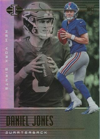 2019 ILLUSIONS DANIEL JONES HOLO ROOKIE CARD