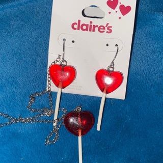 Claire’s  Lollipop Heart Set  