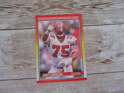 Score football trading card Tony Casillas 1990 Falcons # 658