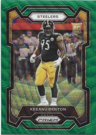 2023 PRIZM KEEANU BENTON GREEN WAVE PRIZM REFRACTOR CARD