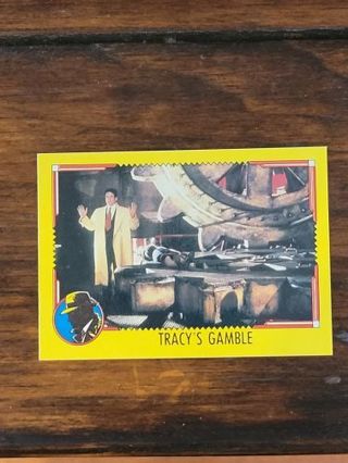 1990 Dick Tracy trading card.