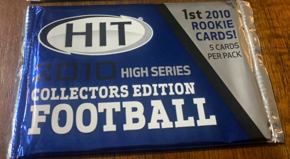 2010 HIT SERIES FOOTBALL HIGH SERIES 5 CARD PACK