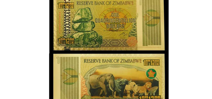 Quadringentillion Zimbabwe Banknote