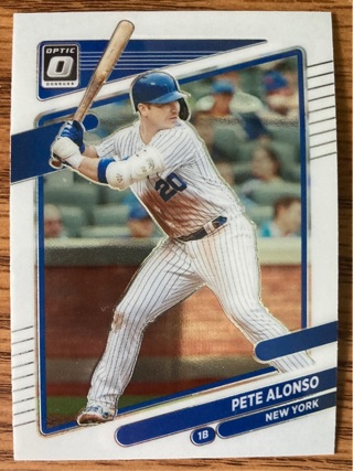 2021 Donruss Optic Pete Alonso baseball card 