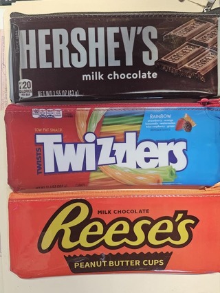 Hershey's. Reese's, and Twizzlers Makeup bag/Pencil Case