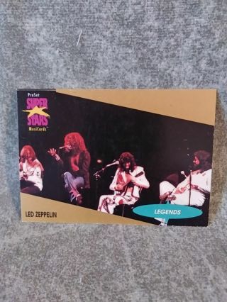 Pro Set Super Star Music Trading Card Led Zeppelin