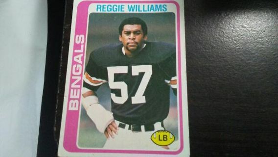 1978 TOPPS REGGIE WILLIAMS CINCINNATI BENGALS FOOTBALL CARD# 229