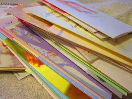 20 new greeting cards with matching envelopes=all big size