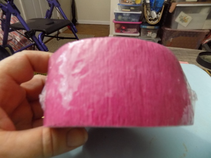 New roll of pink crepe paper 150 feet