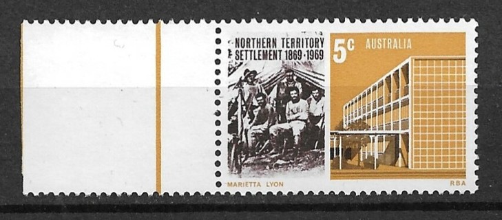 1969 Australia Sc459 First Permanent Settlement of the Northern Territory of Australia MNH