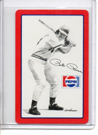 1977 Pepsi Pete Rose Cincinatti Reds Three of Diamonds