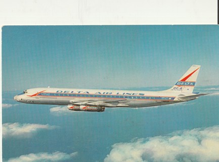 Vintage Unused Postcard: e: Delta DC8