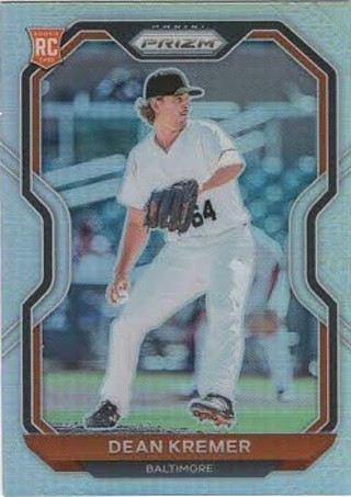 2021 Prizm Dean Kremer Baltimore Orioles Silver Parallel #232!