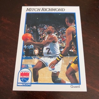 1991-92 NBA Hoops - [Base] #429 Mitch Richmond