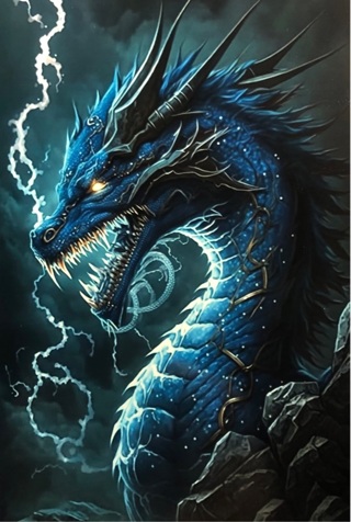 Blue Dragon - 3 x 5” MAGNET - GIN ONLY