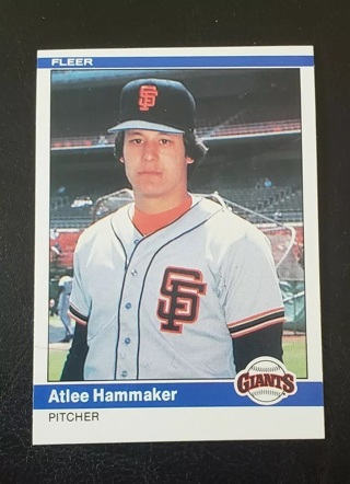 1984 Fleer Baseball #373 Allen Hammaker