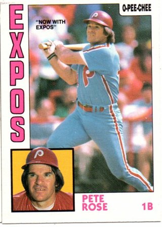 1984 O-pee-chee Pete Rose #300