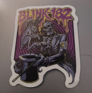 Blink 182 band cool skeleton laptop sticker for Xbox One or PlayStation 4