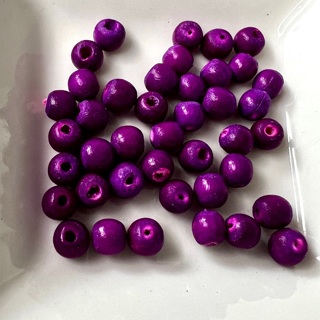 8mm Eggplant Purple Round Beads 