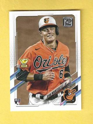 2021 Topps Series 1 Ryan Mountcastle +2017 Bowman Platinum Jorge Mateo Blue Orioles Baseball Card