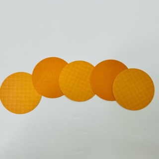 Orange Cardstock Circle Shapes 