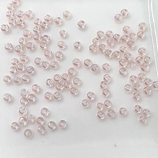 Pale Pink Translucent 2mm Glass Seed Beads 