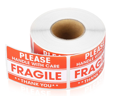 100PCS Fragile Stickers The Goods Please Handle With Care Warning Labels DIY Supplies