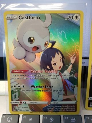 Pokémon Card Full Art Holo Castform