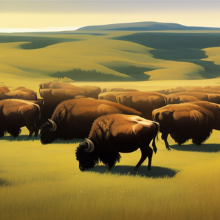 Listia Digital Collectible: Bison in the Wild West