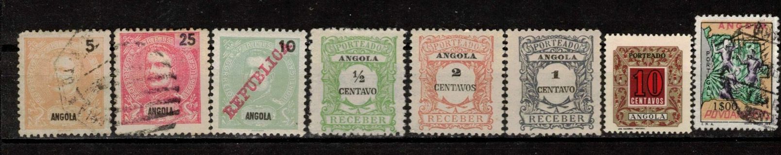 Angola Early Stamps and Back of Book