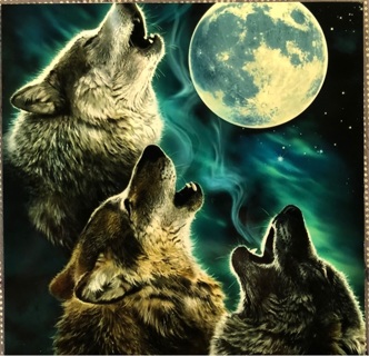 Howling Wolves - 3 x 3” MAGNET - GIN ONLY