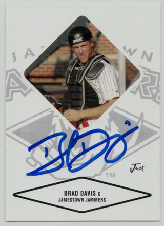 2004 Just Justifiable #14 - Brad Davis autograph card (mid)