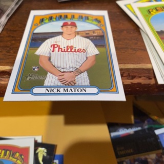 2021 topps heritage nick maton rookie baseball card 