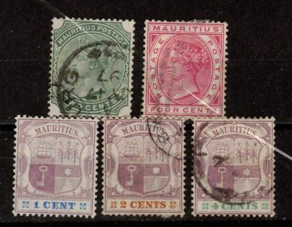 Mauritius Stamps from 1800s