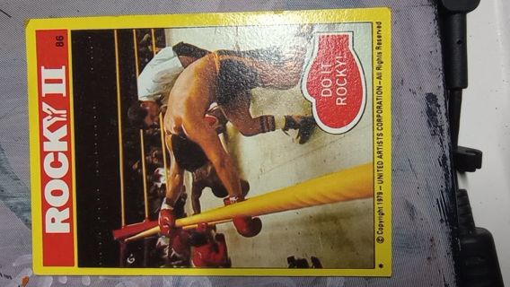 1979 Rocky II trading card #86