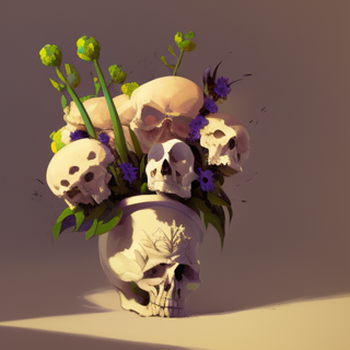 Listia Digital Collectible: Skull bouquet