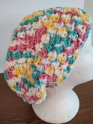 Hand Crocheted Cotton  Bucket Hat 