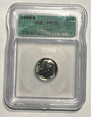 1969 S ICG PR70 Dime 