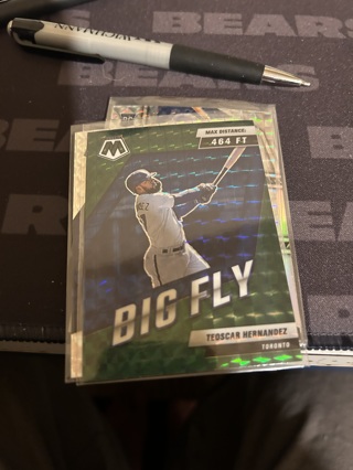 2022 mosaic green prizm big fly teoscar hernandez