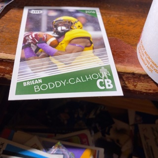 2016 sage hit briean boddy-Calhoun football card 