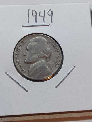 1949 Jefferson Nickel! 25