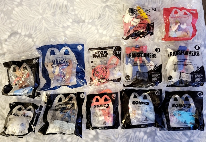 Free: McDonalds Happy Meal toys Still in wrappers Never opened - Other ...