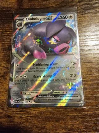 Pokemon Oinkologne EX 158/198 double rare card