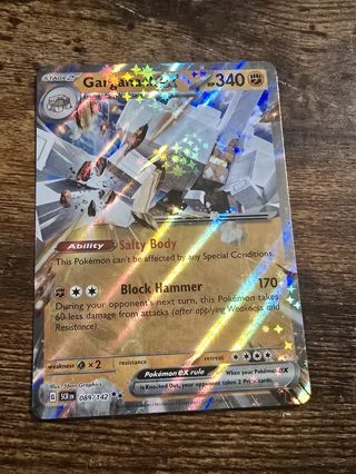 Pokemon Garganaci EX holo double rare card 069/142