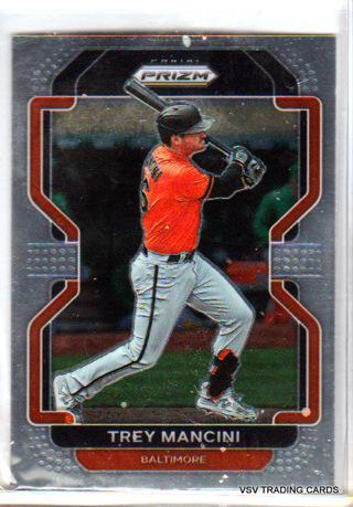 Trey Mancini, 2022 Panini Prizm Card #107, Baltimore Orioles,  (EL4)