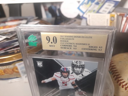 Patrick Mahomes Graded Rookie 9.0 Purdy RC Tiered Lot READ: