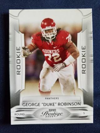 2009 Panini Prestige Rookie George "Duke" Robinson