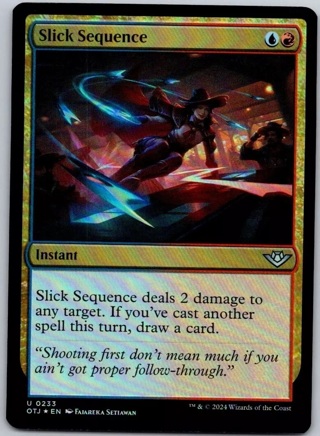 Magic the Gathering Foil Slick Sequence Outlaws of Thunder Junction MTG